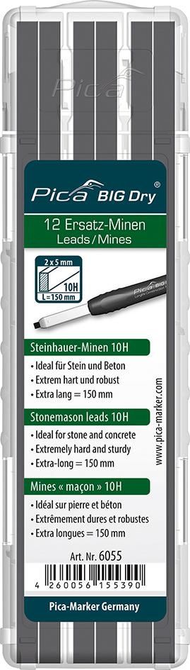 Ersatzminenset für Pica Big Dry Hart/Stein