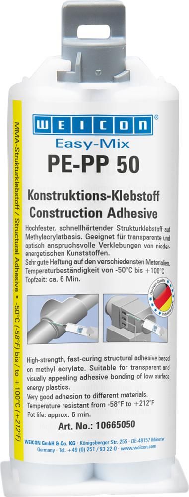 WEICON Easy-Mix PE-PP 50 50 ml 1:1 2K-Konstruktionsklebstoff