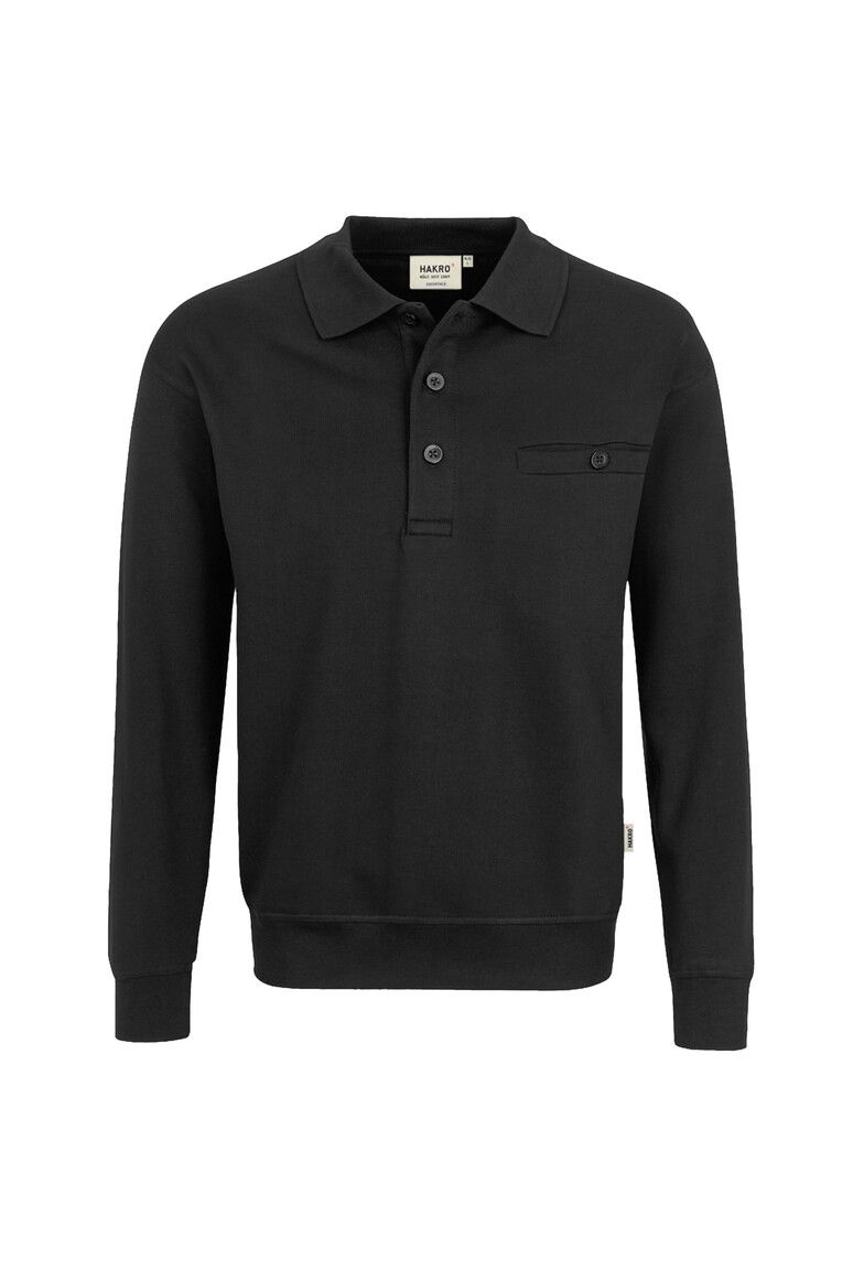 HAKRO Pocket-Sweatshirt Premium schwarz, XS