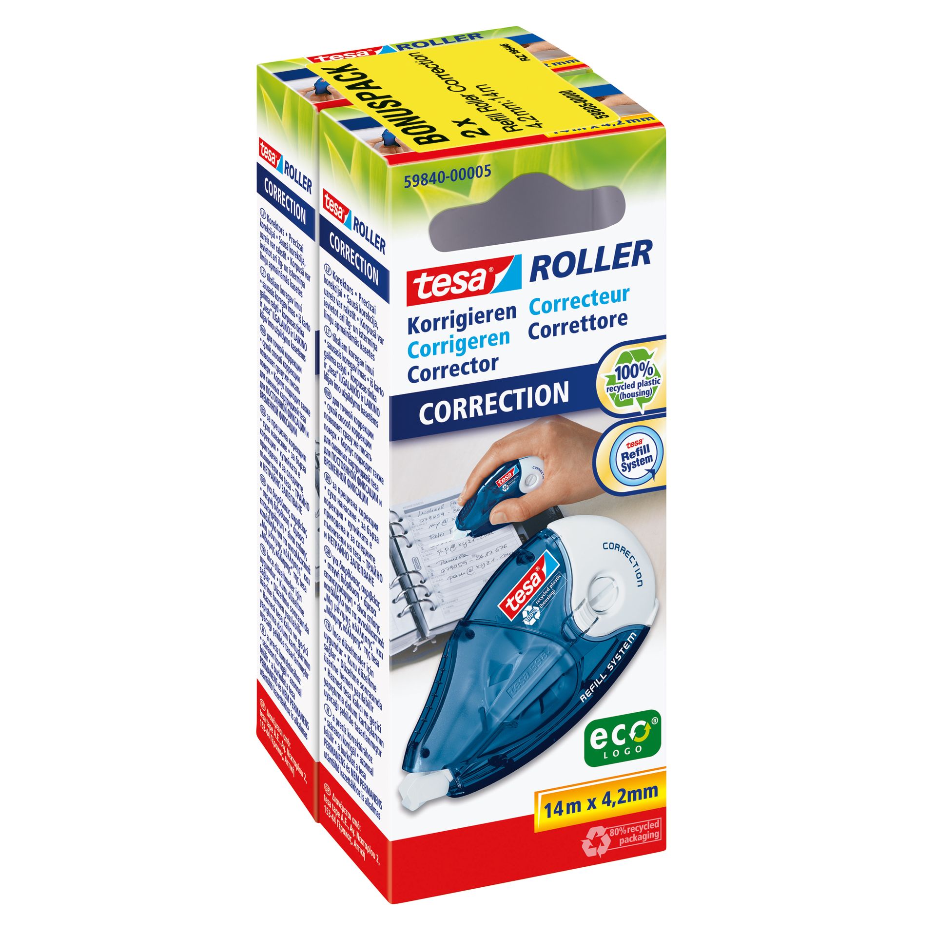Korrekturroller 4,2mm 2 St./Pack.
