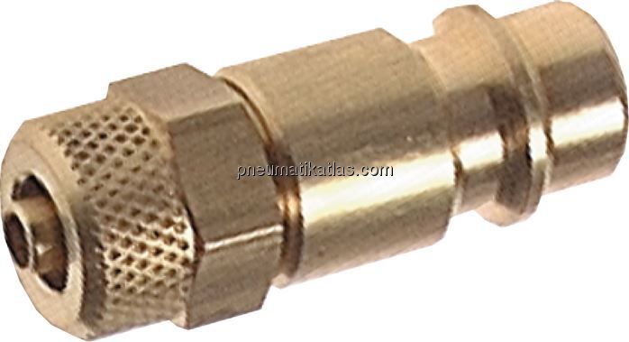 Kupplungsstecker (NW7,2) 6x4mm Schlauch, Messing