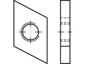 ART 88951 Hammerkopf Gewindeplatte Typ 28/15, M 8 , gal Zn gal Zn S