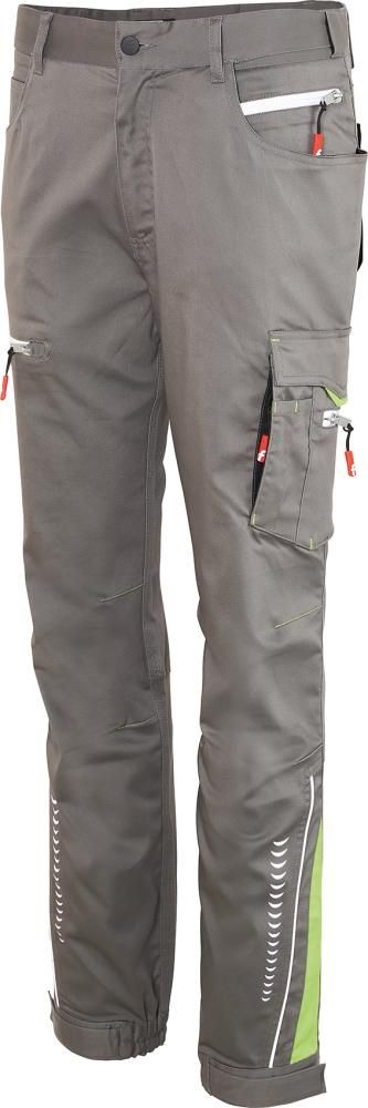 Herren-Cargohose Flex grau/schwarz/lime Gr. 102 FORTIS