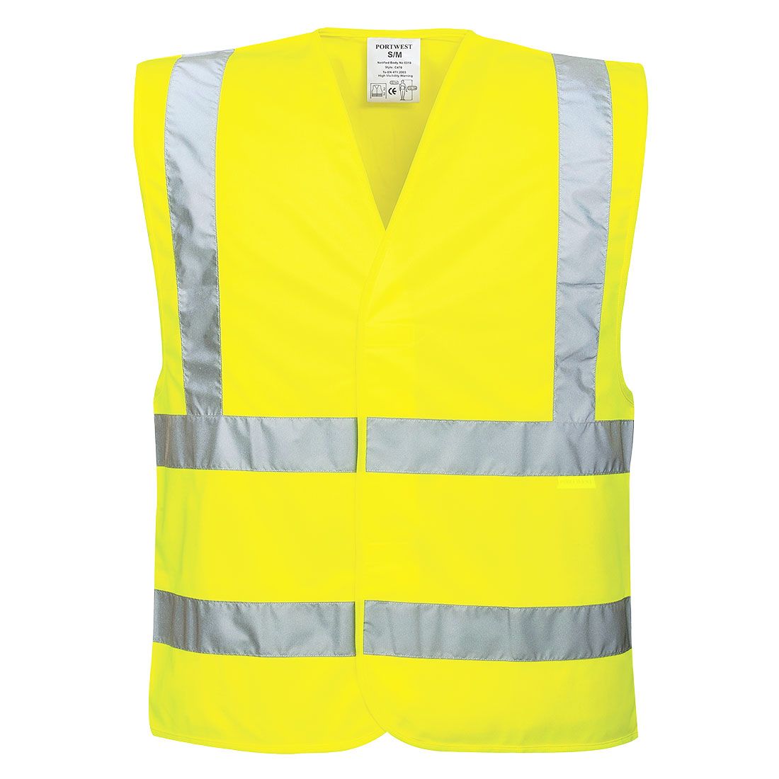 Portwest EC76 Warnschutz-Weste, Gelb, Gr. S/M
