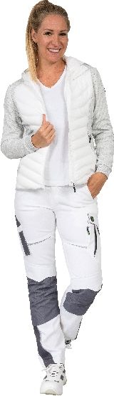 CADHYJ04, Damen Hybridjacke weiß, 42
