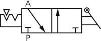 3/2-Wege-Absperrventil 6mm, IQS-Standard