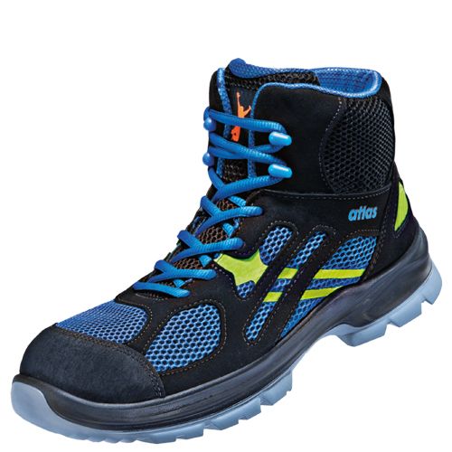 Atlas FLASH 8205 XP Sicherheitsstiefel Mid S1P ESD, Blau, Gr. 44, Weite 10