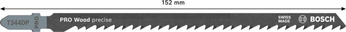 PRO Wood precise T344DP Stichsägeblatt, 152 mm, 5-tlg.