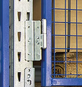 Flügeltürenhalter 20/50 VE 4 Stück RAL 7035