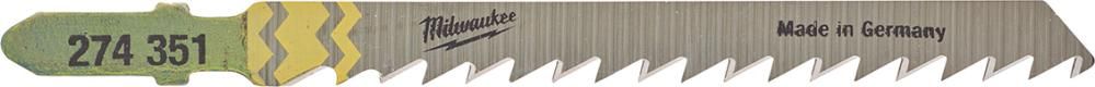 Stichsägeblatt Holz splitterfreie Schnitte 75 x 4 mm T101D 25er Pack Milwaukee