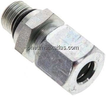 Gerade Schneidringverschr. UNF 7/16"-20-8 L (M14x1,5), Stahl verzinkt