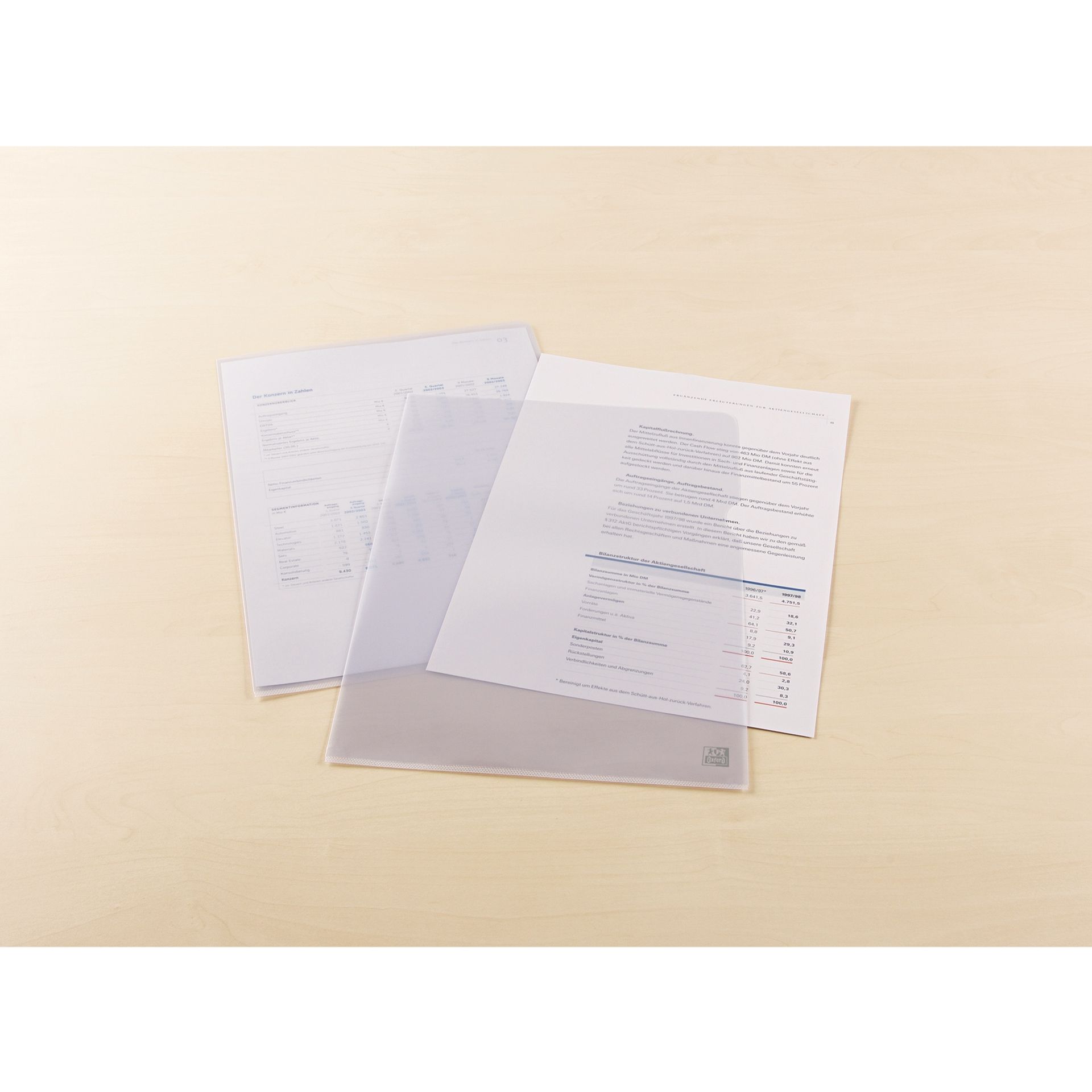 Sichthülle A4 PVC seidenmatt 100 St./Pack.