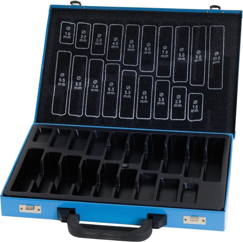 Metallmagazin leer blau 170-teilig DIN 338 FORMAT