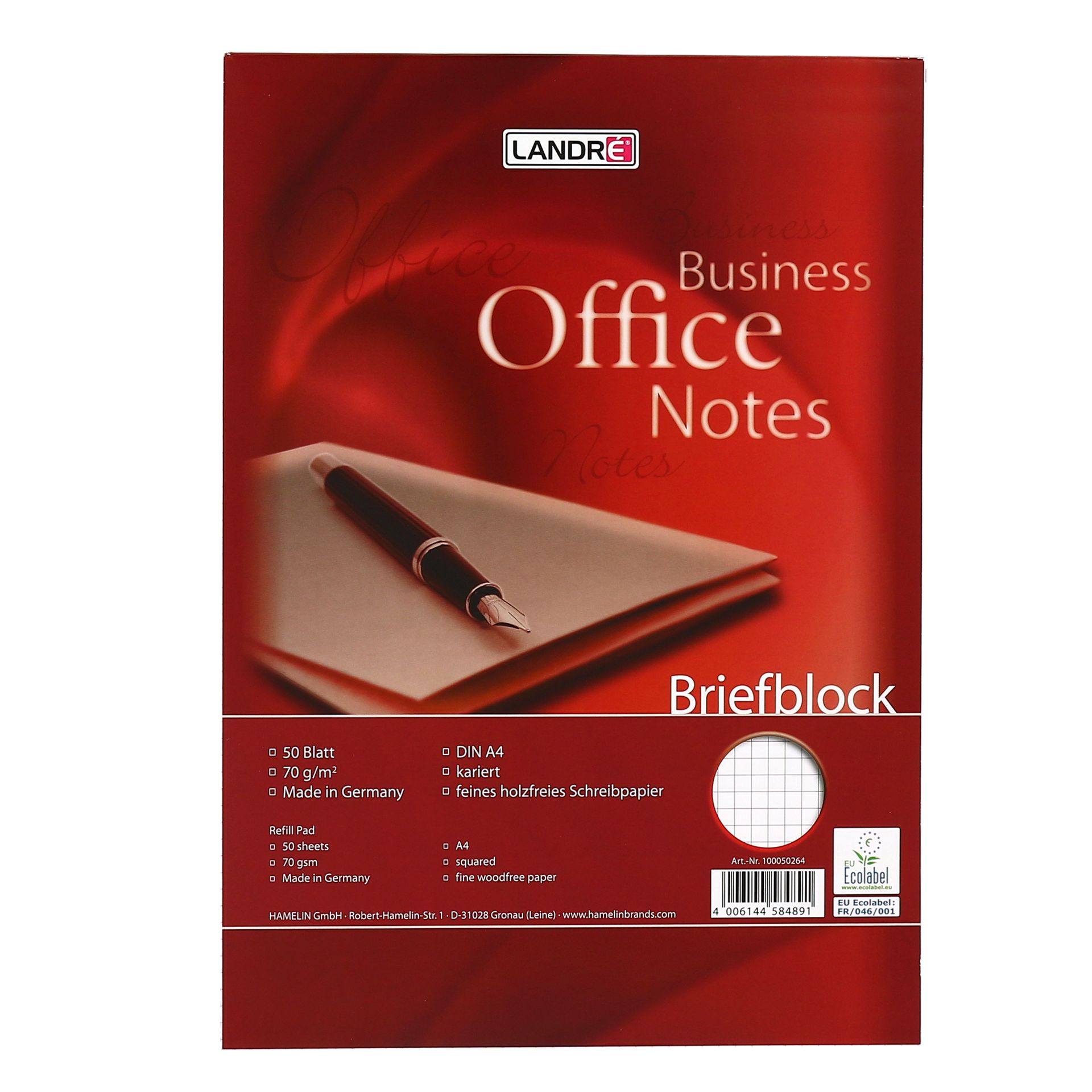 Briefblock A4 WORK 50Bl kar