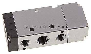 5/2-Wege Pneumatikventil, Federrückstellung, G 1/4" (Pilot u. Abluft G 1/8")