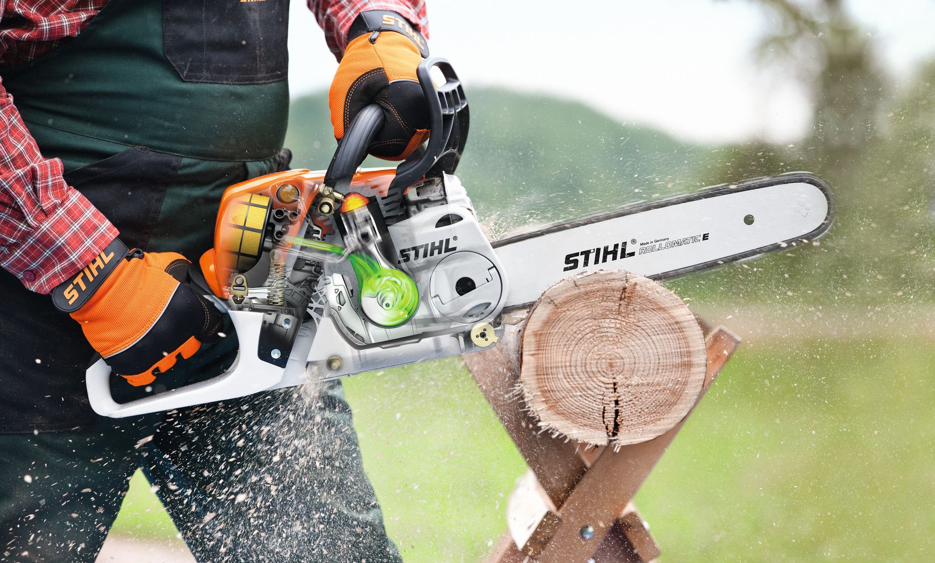 STIHL Benzin-Kettensäge MS 231, PM3
