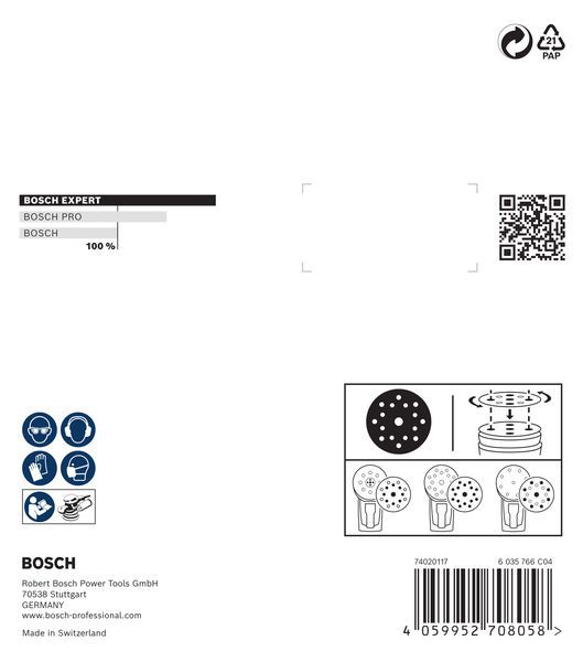 BOSCH Schleiffoliensatz, 9-teilig