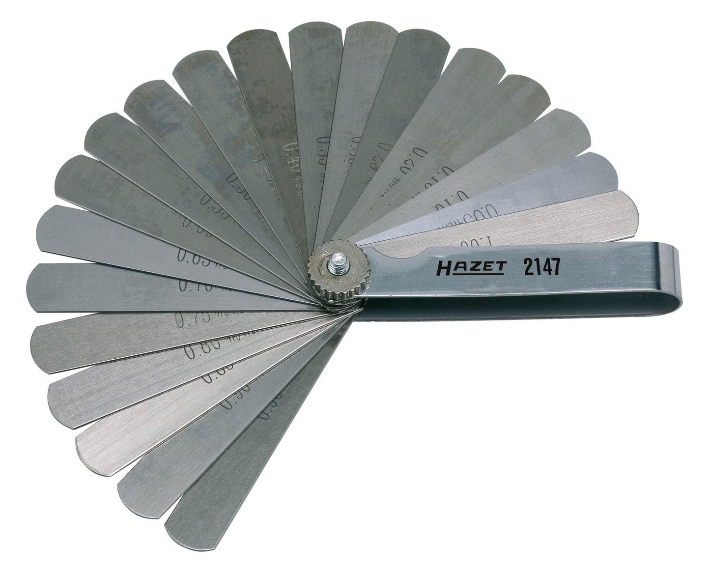 HAZET Präzisionfühlerlehren, 20 Blatt