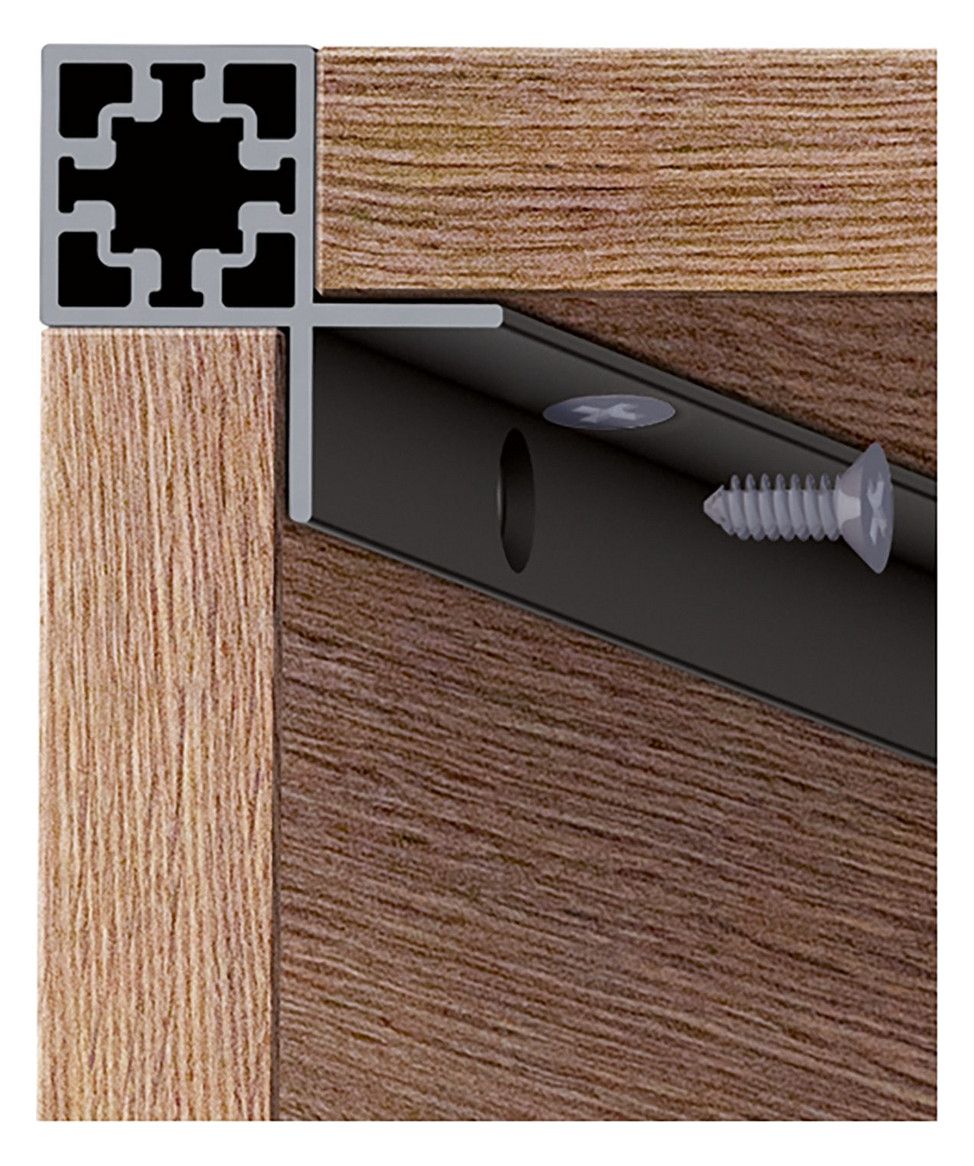 HETTICH CADRO Eckprofil anschr. EDS OP 3000 MM