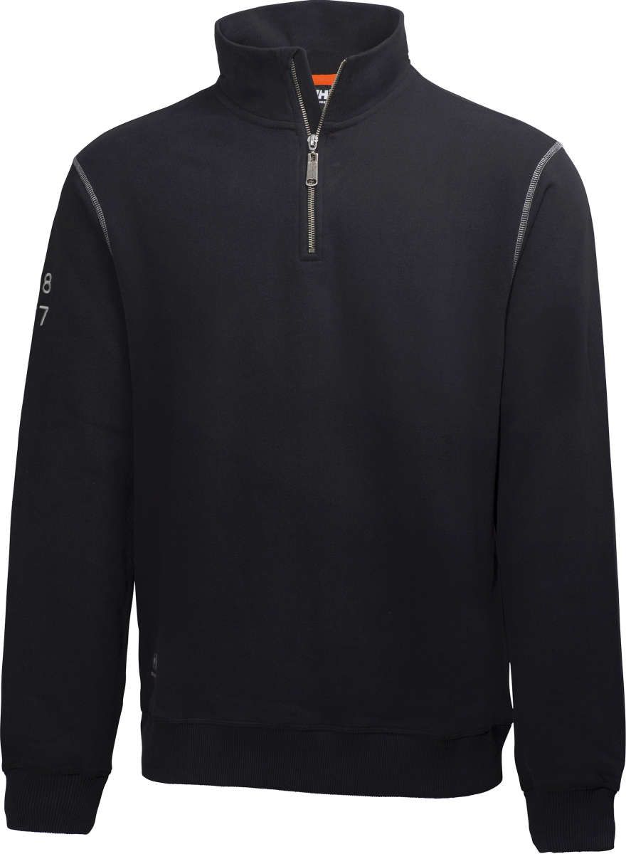 Sweater Oxford, Gr. 2XL, schwarz