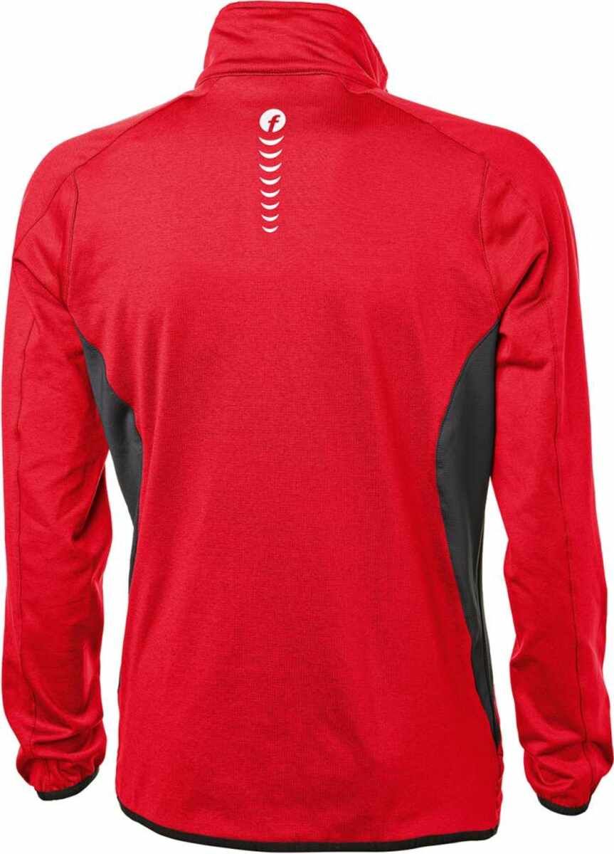 Tech-Fleecepullover rot/schwarz meliert Gr. XS Fortis Elements