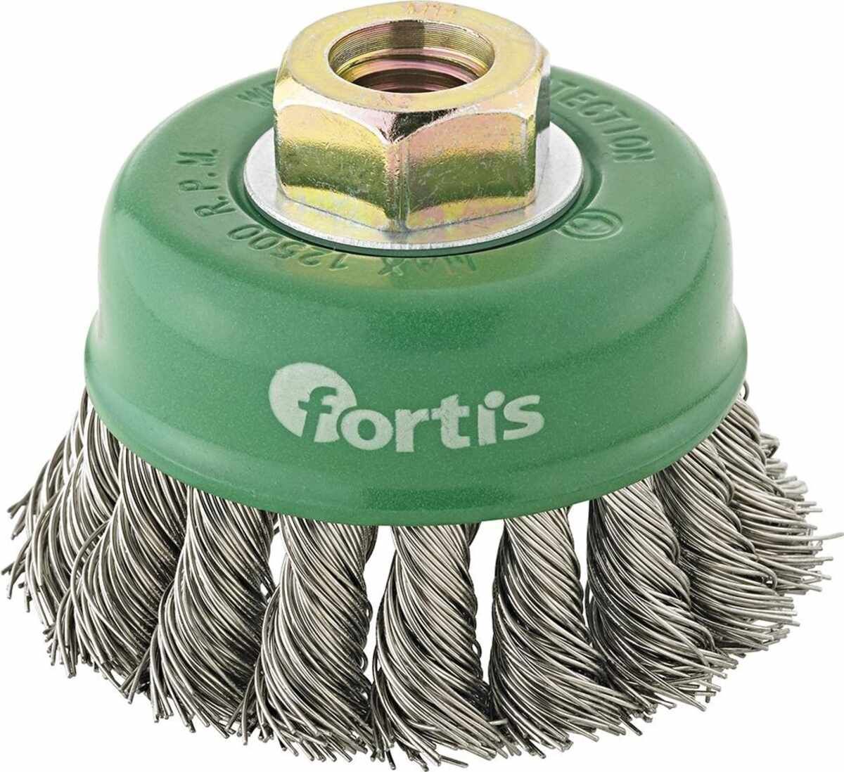Topfbürste Edelstahl 65 mm gezopft FORTIS