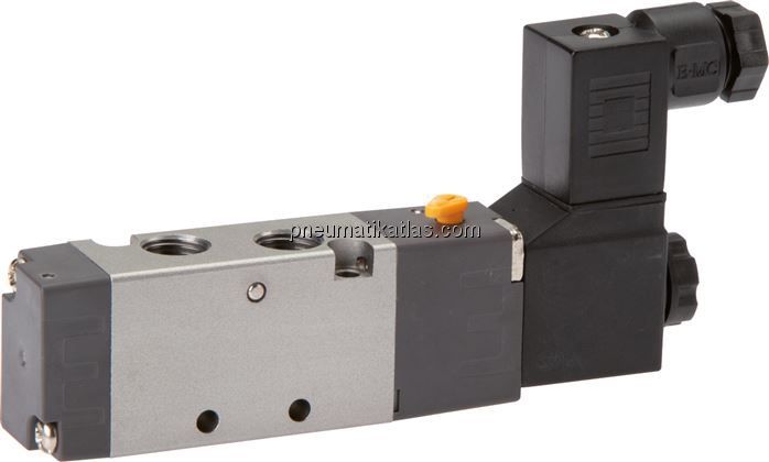 5/2-Wege Magnetventil, G 1/8", Federrückstellung, 24 V=