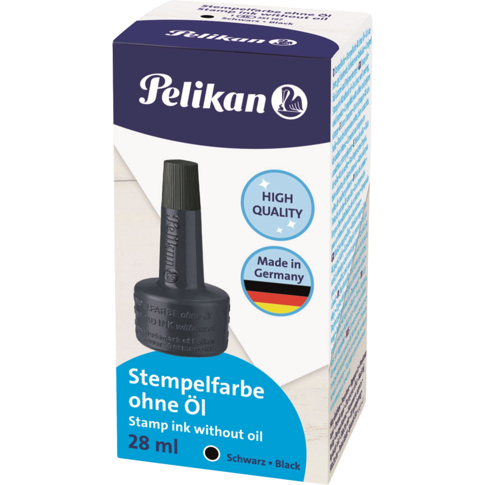 Stempelfarbe 4K ohne Öl 28ml schwarz