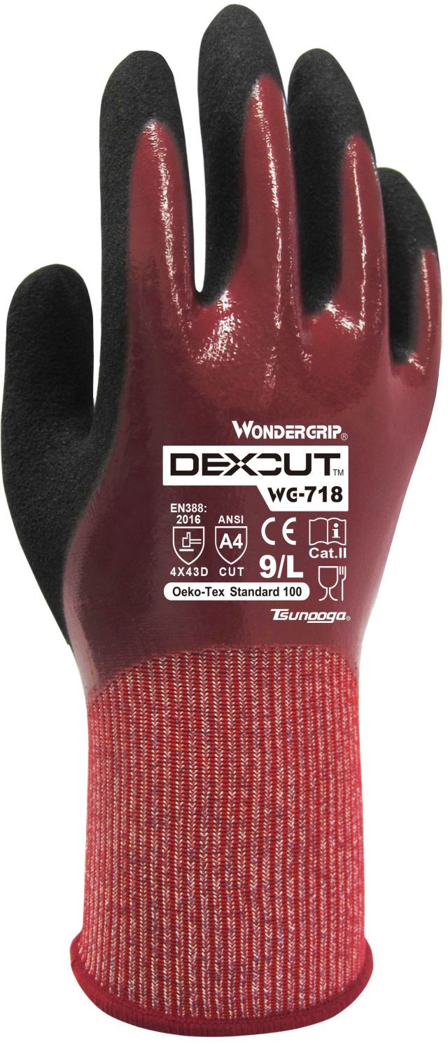 WG-718 Wonder Grip Dexcut Nitrile, G13, Gr. S/7