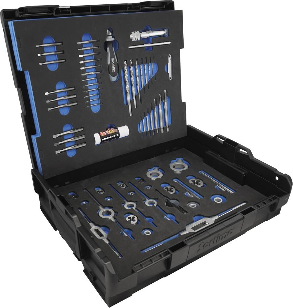 Gewindeschneidwerkzeug- Set HSSE 61-teilig M3-M12EXACT