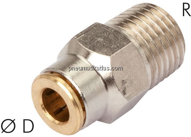 Hochdruck-Steckverschraubung R 1/8"-4mm