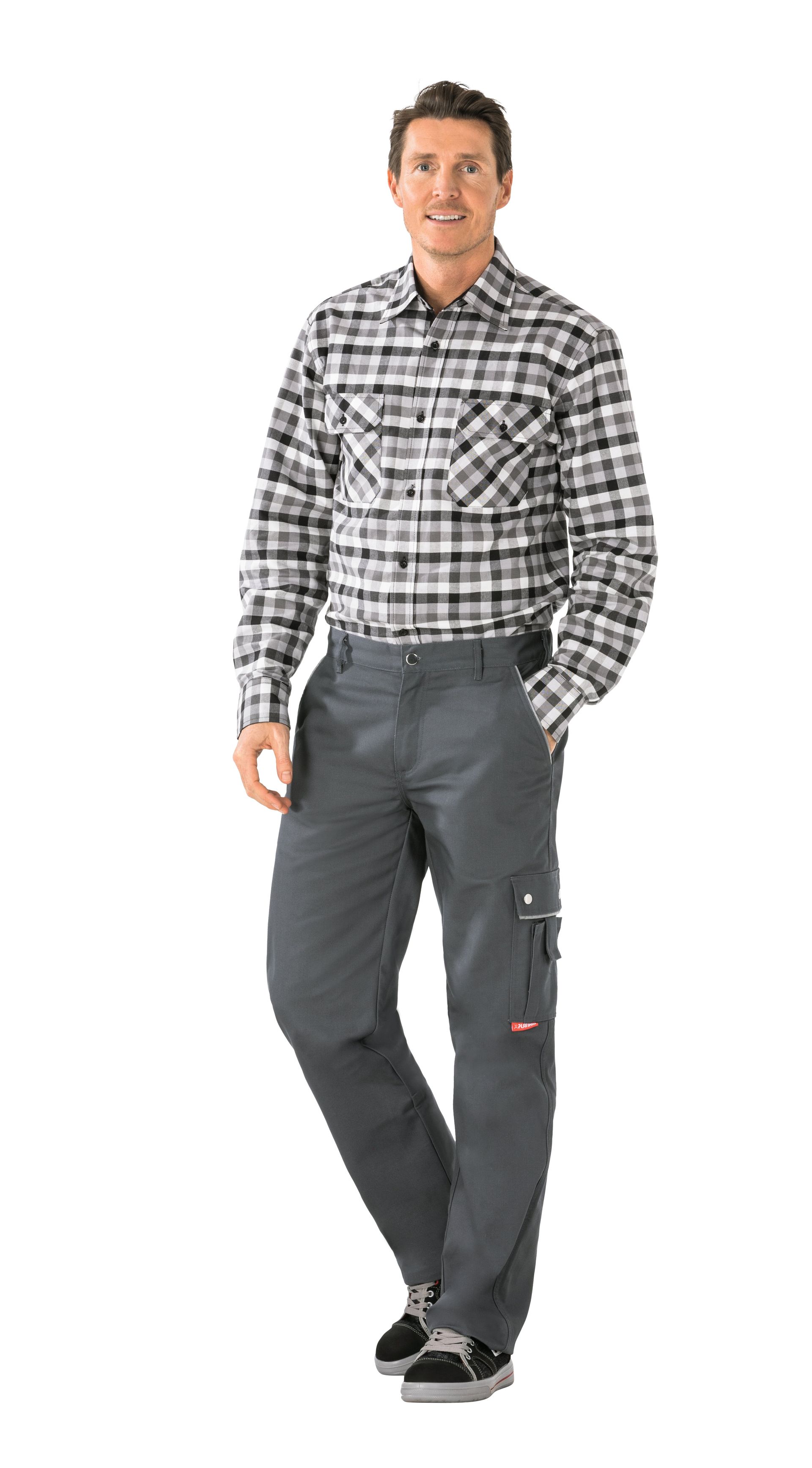 Planam Thermohose Canvas 320, Outdoor grau Gr. 24