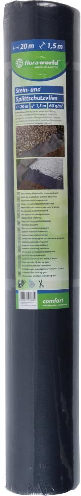 Stein-Splittschutzvlies 20x1,5m grau Rolle 60g/m2