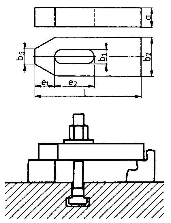Spanneisen DIN6314 6,6x50mm AMF