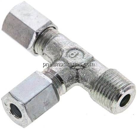 LE-Schneidringverschraubung R 1/8"-4 LL (M8x1), Stahl verzinkt