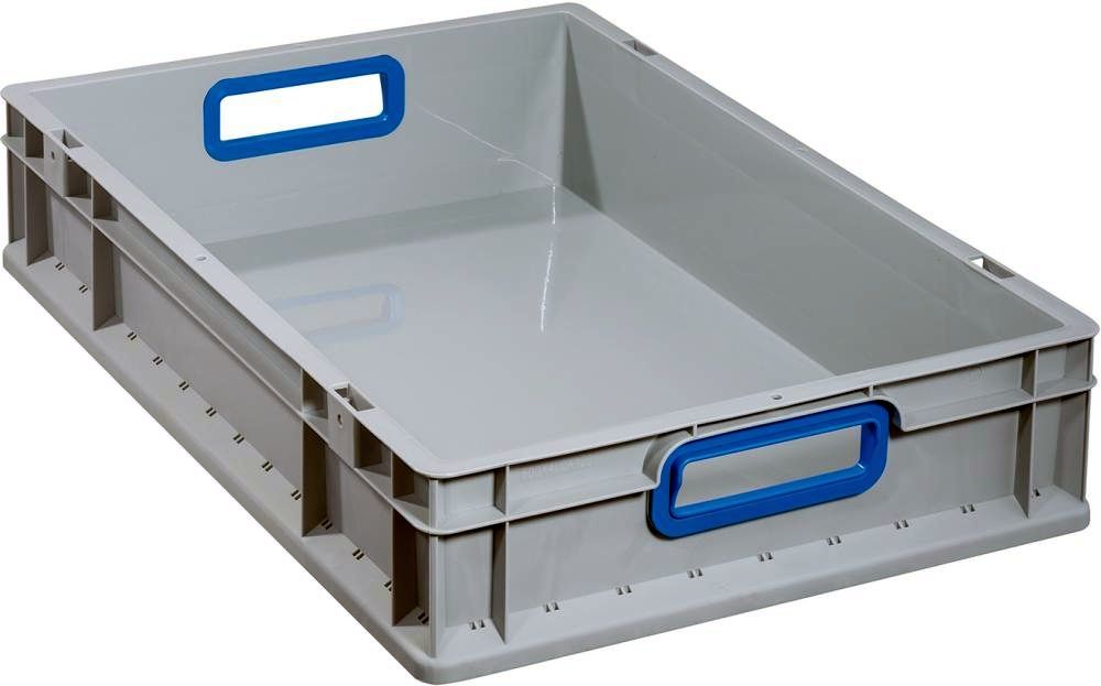 EuroBox 612,600x400x120mmGriffe offen,grau/blau