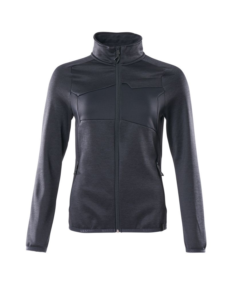 Fleecepullover mit Reißverschluss Schwarzblau, 2XL