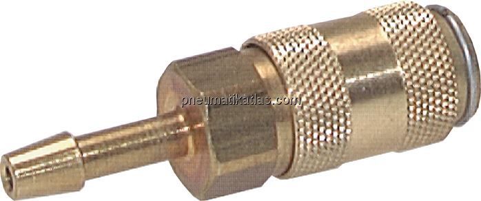 Kupplungsdose (NW2,7) 3mm Schlauch, Messing