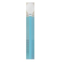 PROSAFE REINRAUMTUPFER, 1125,5MM,SCHAUMSTOFFTUPFER PP-Griff,100 St/Beutel, Reinraumkl ISO 5,VE 2500St, weiß