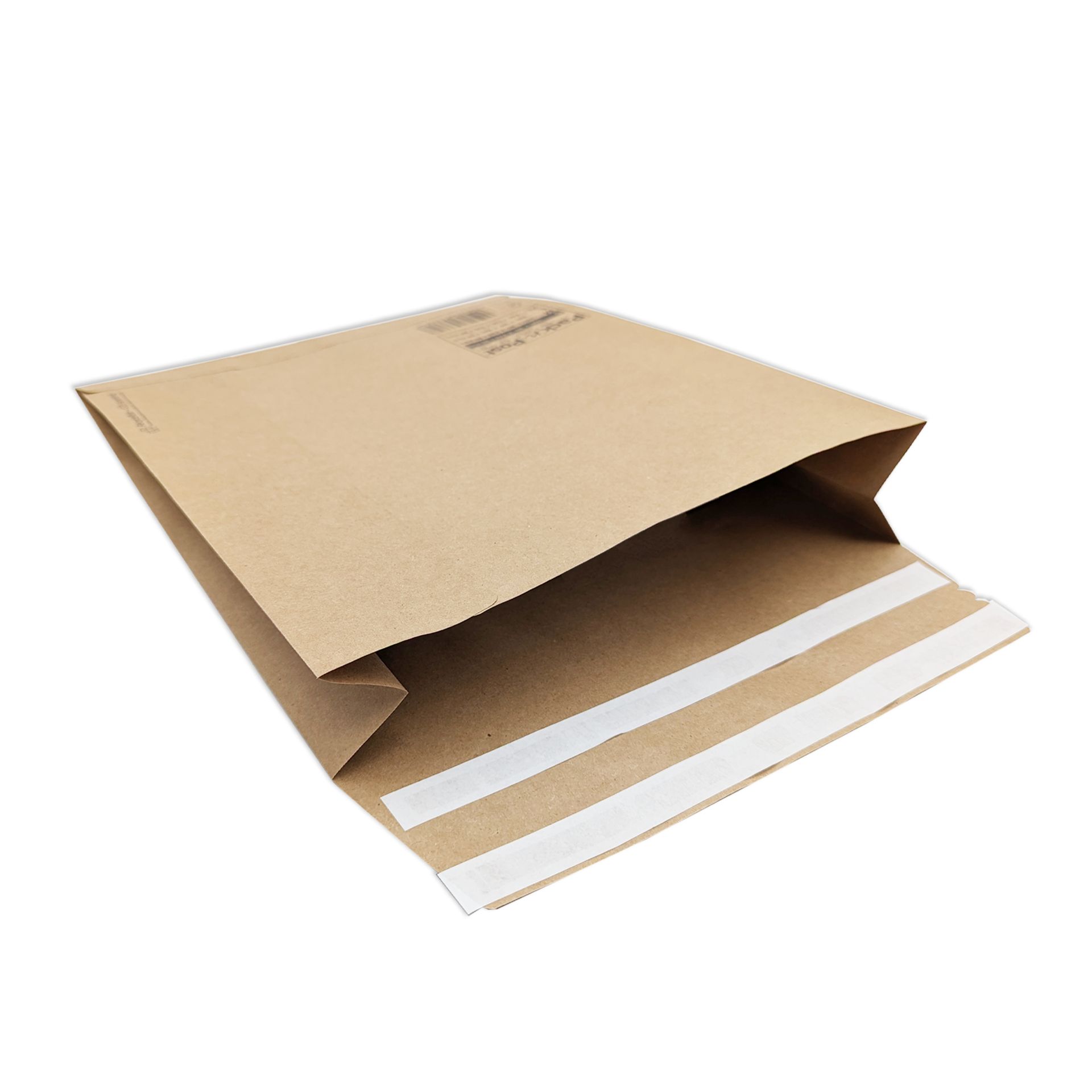 Faltentasche  300+80x370+80mm 110g br 250St