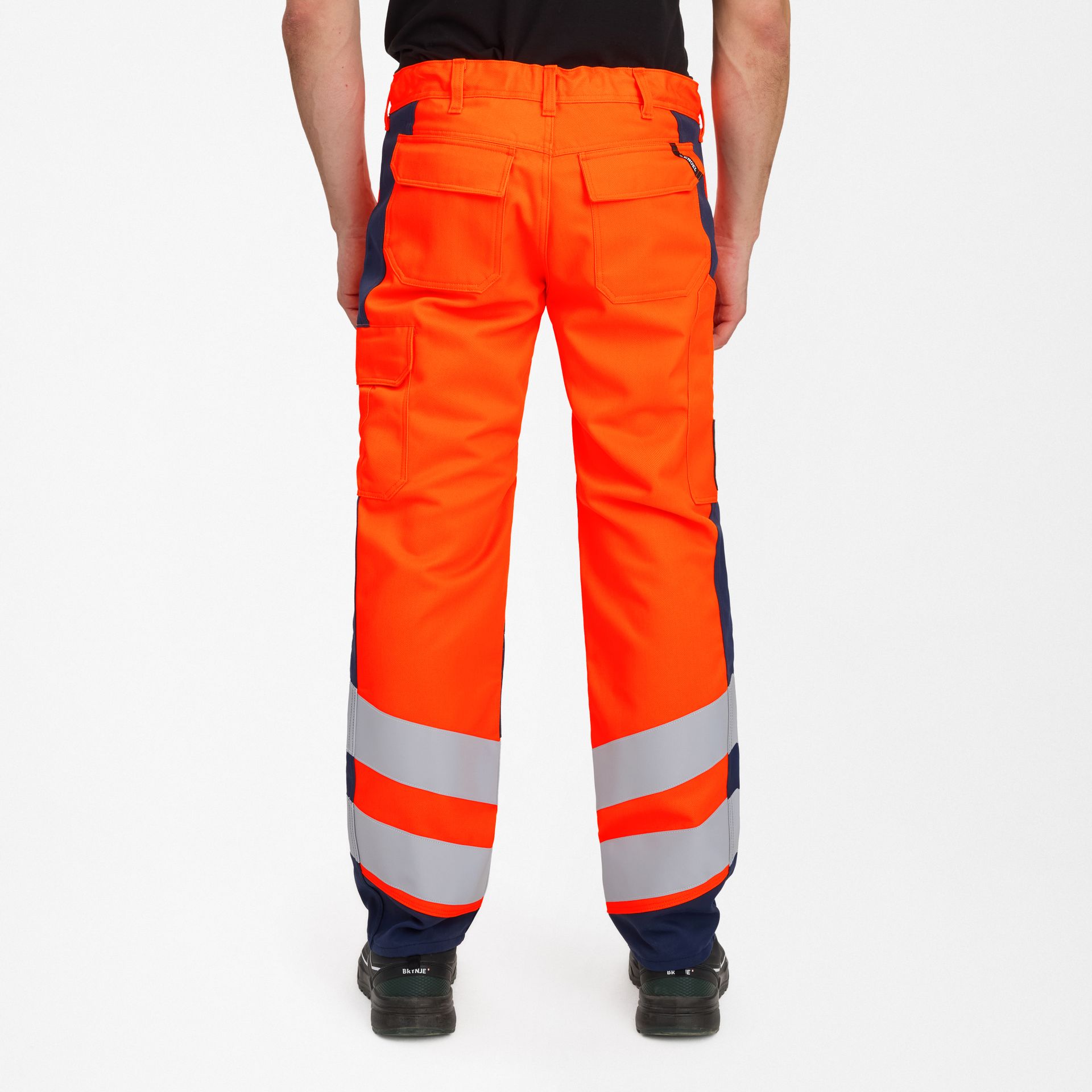 Safety+ Arbeitshose Orange/Blue ink, Gr. 42