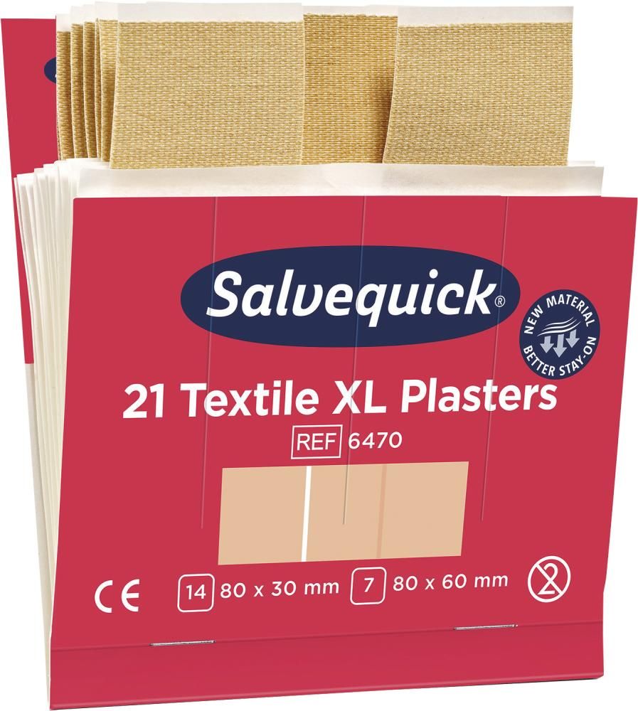 Salvequick Pflaster-Abschnitte elastisch 21 Stück, Refill 6470