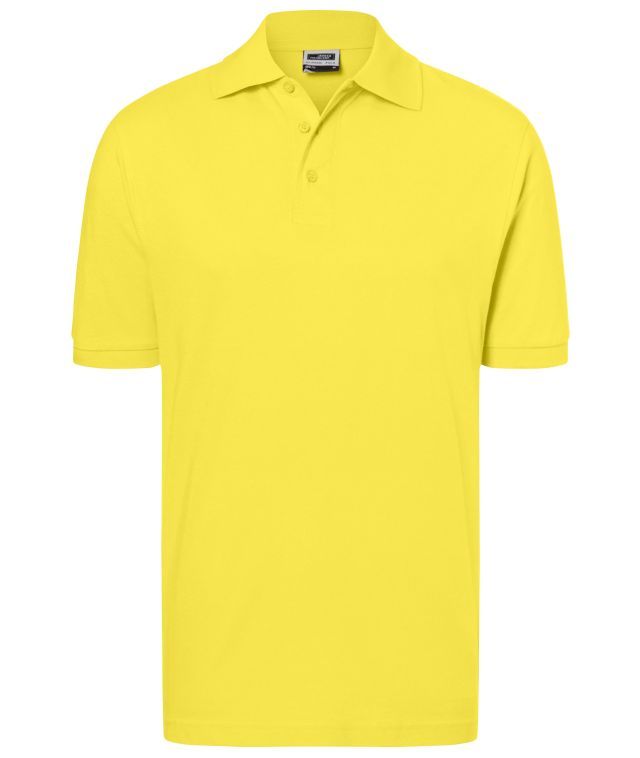 Classic Polo Hochwertiges Polohemd mit Armbündchen gelb, Gr. XL
