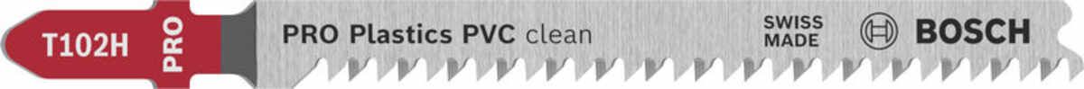 PRO Plastics PVC clean T102H Stichsägeblatt, 100 mm, 5-tlg.