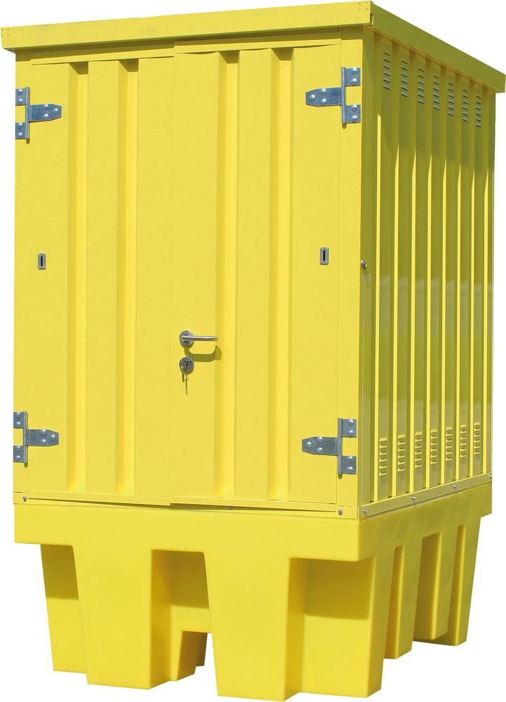 Gefahrstoffdepot für 1 IBC, mit Flügeltüren
