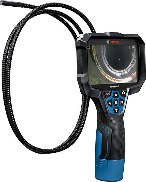 Akku-Inspektionskamera GIC 12V-5-27 C Bosch 4 x 1.5 V-LR6-Batterie Akku-Adapter, Karton