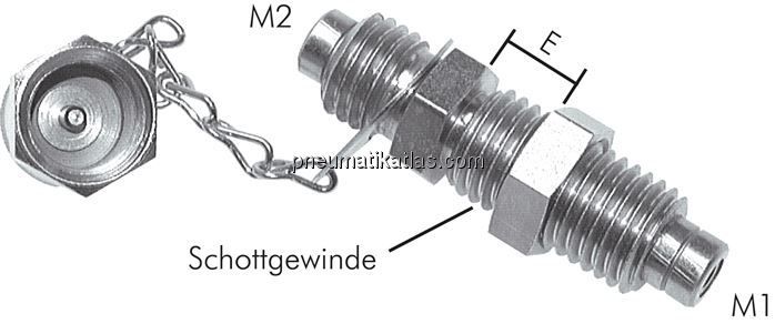 Messschlauchverbinder M 16x2 - M 16x2 (Schott:M 16)
