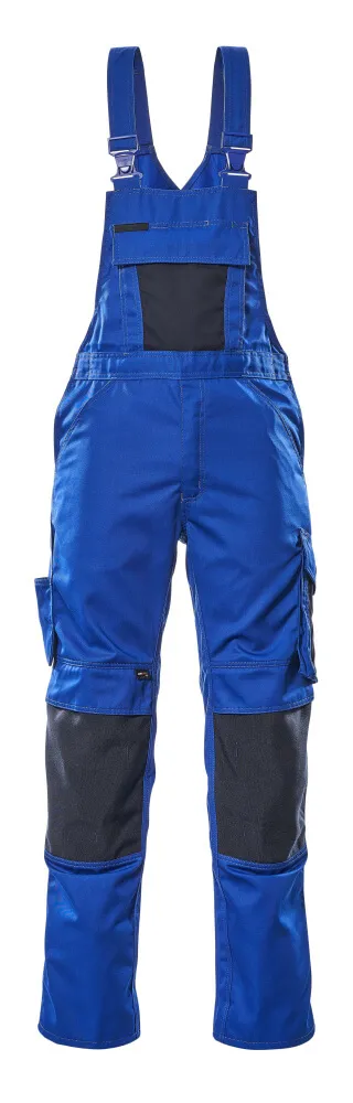 Latzhose mit Knietaschen MASCOT® Augsburg Kornblau/Schwarzblau, 76C46