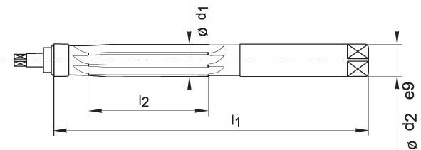 Handreibahle DIN859 HSS 4,0mm BECK