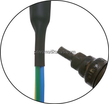 Schrumpfschlauch, flammwidrig, 1,2 mm innen, 20 mtr. Box